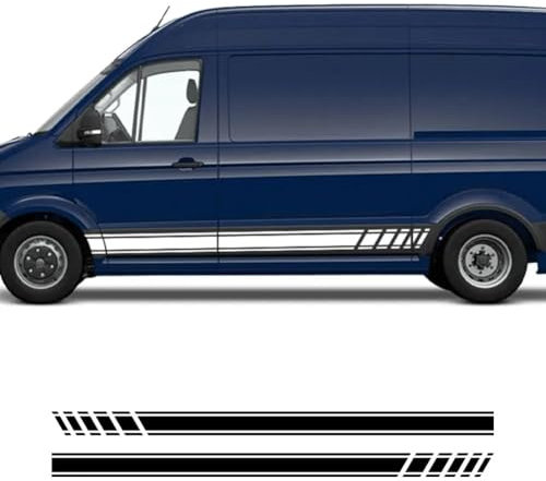 2 Stück Autoaufkleber, für VW Crafter Streifen Sport Styling Grafiken Camper Van Vinyl Dekor Aufkleber Auto Tuning Zubehör