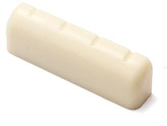 TOYANDONA Plastic Bridge Nut for 4 String Banjo DIY Parts Ivory Banjo Accessory Lightweight Flat Bottom Design: 1