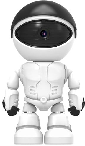 Wireless Indoor Motion Detection Camera, 2K Überwachungskamera 5G/2.4Ghz WiFi Robot Cameras mit Phone App Bewegungserkennung, Haustier Kamera, Security Indoor Cam mit Nachtsicht für Haus (Weiß)