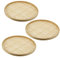 VINTORKY 3Piezas Cestas Bambú Natural con Coladores y Verduras Organizador Práctico