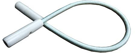 Gomas tensoras Regulables para cobertor de Piscina. Kit 15 Ud Blancas