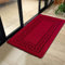 PHP Non Slip Indoor Door Mat, Heavy Duty 40 x 60 cm Waterproof Gel Back Welcome Front Door Mat, Floor Mats for Home, Kitchen and Bedroom Decor - Red