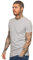 EZTS581 Enzo Mens Slim Fit T Shirt Muscle Fit Stretch Tee Gym Crew Neck Short Sleeve Top Grey L