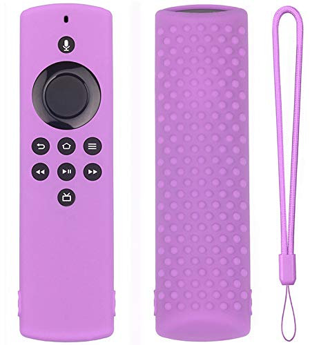 SHOTAY Housse de télécommande, pour Amazon Fire TV Stick Lite Étui en Silicone à Distance Housse de Protection Peau Protection de la télécommande Couverture en Silicone Lavande