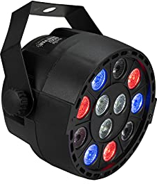 EUROLITE AKKU Mini PARty RGBW Spot MK2 | DMX-Scheinwerfer mit 12 x 1-W-LED in den Farben Rot, Grün, Blau und Weiß