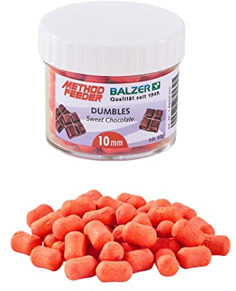 Balzer Method Feeder Dumbbells 10mm orange-Sweet Chocolate 60g