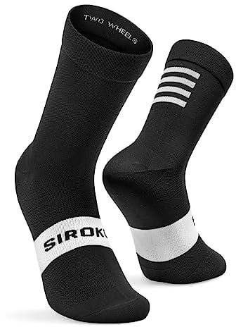 SIROKO - Calze da Ciclismo S1 Black Kapelmuur - M-L - Nero