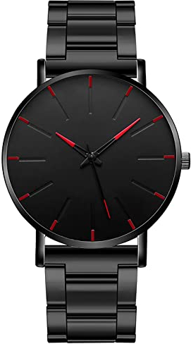Ainiyo Uhr Herrenuhr Quarz Stahlband ultradünne Herrenuhr Herren Armbanduhr Edelstahl Chronograph Uhr Geschenke zum Vatertag