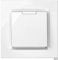 SIMON - Enchufe de Empotrar Schuko Monobloc, Serie Simon 10, 250V, 10 A, Enchufe de Pared Plano y Fino, Apto para Exterior, Incluye Marco, Tapa y Mecanismo, Base de Enchufe Hembra Color Blanco