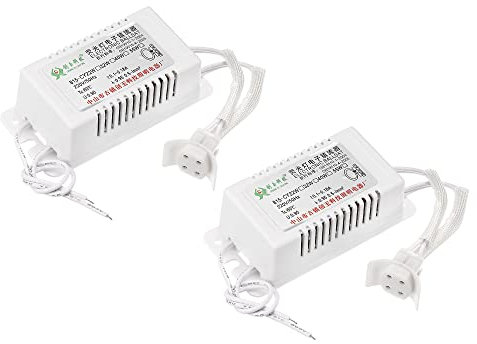 PATIKIL 4x2x1 Elektronischer Ballast 2Paket 220V AC 22/40-Watt Ring Fluo Lamp Silberton
