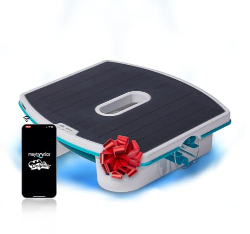 Dolphin Skimmi Automatischer Poolskimmer Bluetooth – Reinigung der Wasseroberfläche mit intelligenten Sensoren, Solaraufladung