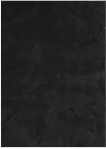 vidaXL Teppich HUARTE Kurzflor Weich und Waschbar Schwarz 160x230 cm