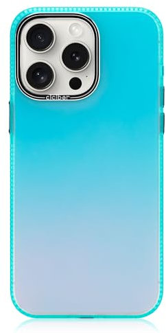 CICIBER for iPhone 15 Pro Max Case Fluorescent Iridescent Laser Glittery Cute Slim Phone Case for Women Men Girls Protective Luxury Phone Cover for iPhone 15 Pro Max - Blue