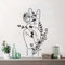 SHELOG Schönheit Nagel Salon Wildblume Frieden Wand Aufkleber Mädchen Zimmer Wohnzimmer Blumenstrauß Hand Wand Aufkleber Spielzimmer Home Decor Kunst Aufkleber