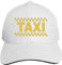 ATOurDealss Taxi Driver Cab Hat Baseball Cap Duck Tongue Cap Outdoor Cap Fashion Black, weiß, One size