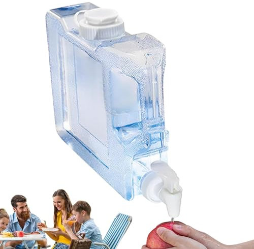 Camping Water Dispenser, Water Container with Spigot, Portable Water Storage, Heavy-Duty Camping Water Container, Leakproof Outdoor Water Dispenser, Hiking Water Storage Container,