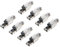 FGB 10 Gbps RJ45 CAT7 Netzwerkstecker LSA Geschirmt Werkzeuglos für Verlegekabel 600MHz für Patchkabel Verlegekabel CAT7 CAT6A, 8 Stück