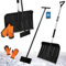 KOTARBAU® Set Schneeschaufel mit Teleskopstiel 84-118 cm Eisschaber 119 x 20 cm + Handschuhe warm Schneeschieber Schneeräumer Schneeschaufel Auto Stoßscharre mit Stiel Schaufel mit Aluminium Stiel