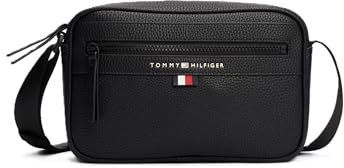 Tommy Hilfiger Herren Kleine Kuriertasche Umhängetasche, Schwarz