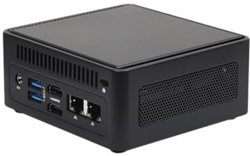 4X4 BOX-AI340 Mini Gaming PC AMD Ryzen AI 5 340 Series, AMD RDNA 3.5 GPU, XDNA 2 NPU, Up to 50 NPU Tops, 6 cores, Up to 8k Quad Display, Wi-Fi 6E, BT 5.2, Up to 4.8GHz Support Copilot+ PC, Desktop