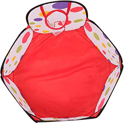 OFFIGAM Tente à Balles pour Garçon Et Filles Panier De Basket, Taille Moyenne, Tissu Polyester, Jouet D’éducation Précoce, Aire De Jeu Intérieure Et Extérieure, Jeu D’adresse pour Garçons Et Filles,