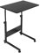 CROWNSHOP Table Mobile Laptop Table 40x60x (70-80) cm SideTable for Bed Sofa Lap Tables with Wheel Height Adjustable Tables Workstation for Reading Eating (Black 2)