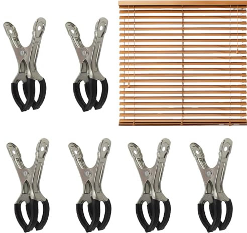 Clip Piscina | 6 Pezzi Utensili Per Riparazione In Acciaio Inossidabile - Accessori per Piscina Interrata Idromassaggio Vasca da Bagno Esterno Giardino Isolamento Invernale ed Estivo per Famiglia