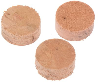 Parliky 3Pcs Natural Trombone Water Key Cork Pads Replacement Musical Instrument Key Mats for Slide Valve Repair Khaki