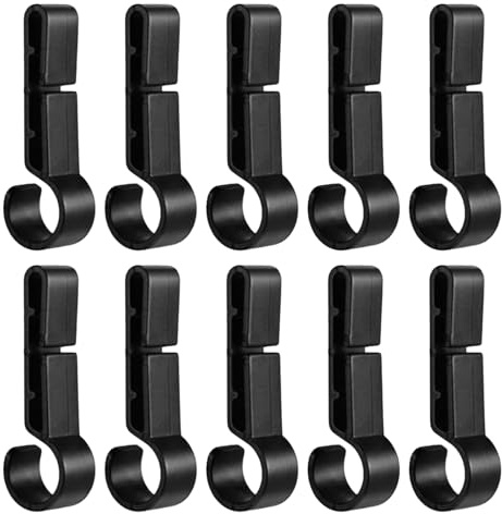 MWZBTG Hard Hat Clips Für Kopflampe - 10er Set Helmleuchten Sicherheits Haken - Hard Hat Zubehör Für - Industrie BAU Ölfeld Angeln Wartung Höhlenforschung