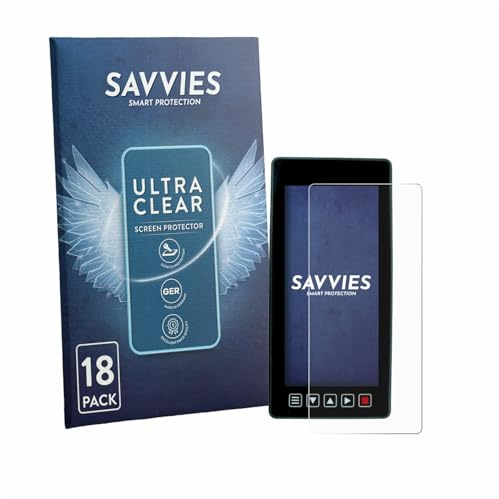 Savvies 18 Stück Schutzfolie für Dystopiaworld Bike Computer Displayschutz-Folie Ultra-Transparent