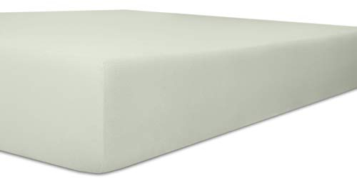 Kneer Easy-Stretch Jersey Spannbetttuch, Farbe:11 Hellgrau;Größe:120x200-130x220 cm