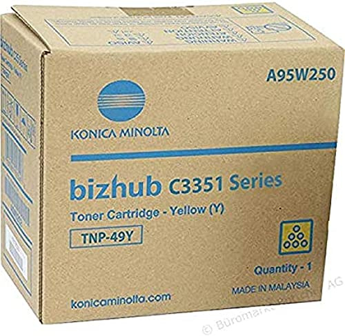 Konica Minolta A95W250 Toner gelb 12.000 Seiten TNP49Y