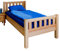 Vaja Komfortbett Seniorenbett Kopf- und Fußteil Kernbuche massiv 100x200