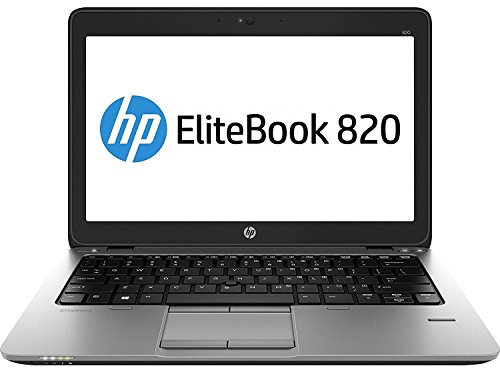 HP EliteBook 820 12 Inch Laptop PC UltraBook Intel Core i5-4200U 1.60/2.60GHz - 8GB DDR3 Memory - 120GB SSD - Intel HD Graphics 3000 Windows 10 Home HD WebCam - Card Reader - DPort (Renewed)
