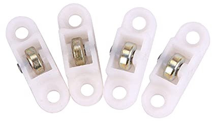 Lot de 4 roulettes coulissantes pour porte et fenêtre, 8 mm