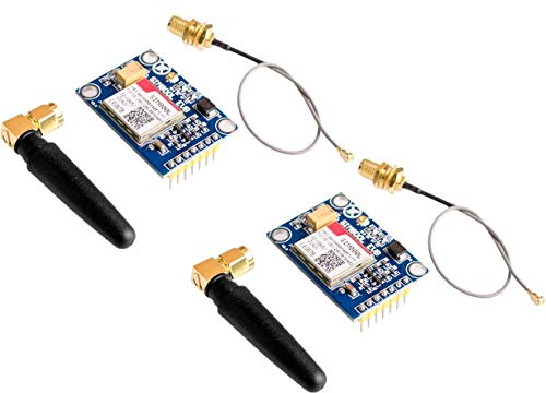2pcs SIM800L V2.0 5V Wireless GSM GPRS MODULE Quad-Band with Antenna Cable Cap