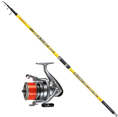 Kit SURFCASTING TRABUCCO: Canna Vektor 4,20 m 150 Gr + Mulinello Oceanic 8000
