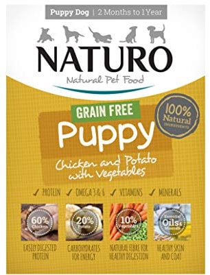 PuppyGrain Free Chicken & Potato with Vegetables Wet Food 150g x 7