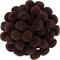 i-mondi® 50 pompons zum basteln dunkelbraun in 20mm klein bastel zubehör pom pom bunt kugeln ponpons deko pompom plüsch