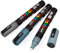 Posca Uni-Ball PC-5M Pennarelli a vernice, 1,8-2,5 mm, grigio, grigio scuro, ardesia, confezione da 3