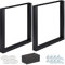 Relaxdays Pieds de Table Jeu de 2, BxH: 70x72 cm; Supports métalliques, Table Basse, Style Industriel, Noirs