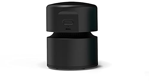 ODISTAR Desktop Vacuum Cleaner,Mini Table dust Sweeper Energy Saving with auto Power-Off Function,High Endurance up to 400 mins,Cordless&360º Rotatable Design for Keyboard/Home/Office (Black)