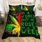 Castle Fairy Bunter Cannabis-Blatt-Bettbezug für Jungen, Mädchen, Marihuana-Unkraut-Bettdeckenbezug, volle Größe, Trippy Blätter, Bettwäsche-Set, Bettbezug, Hippie-Boho-Bettwäsche mit Reißverschluss