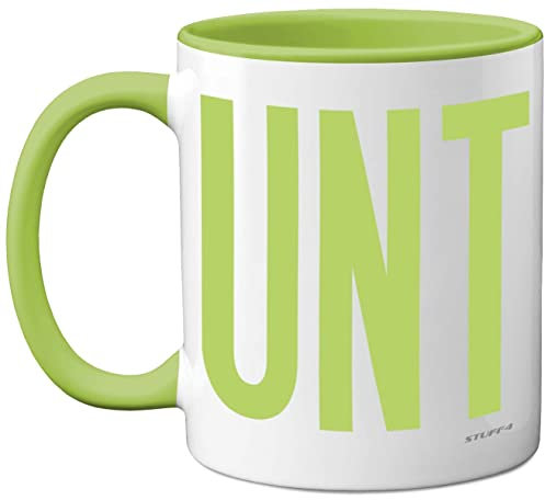 Lustige Tassen für Männer und Frauen – C UNT Tasse – Lustige Sarkastische Slogan Geschenke für Arbeitskollegen, C*nt Grob Unhöflich Neuheit Witz Gag Geburtstagsgeschenk für Freunde, Grün 325 ml