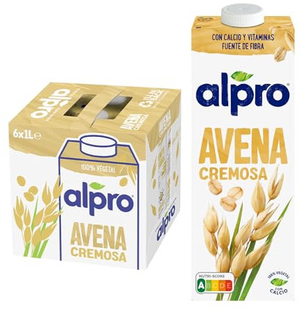 Alpro Bebida Vegetal de Avena - Pack de 6 x 1L