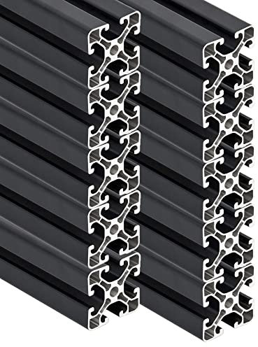 SCHMIDT systemprofile 10 Stab je 2000mm Aluminium Profil 40x40mm Nut 8 Strebenprofil Anthrazit 4040 Aluprofil Konstruktionsprofil 2m