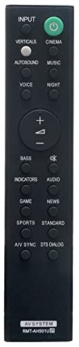 VINABTY Télécommande de rechange pour barre de son Sony HT-X8500 HTX8500 RMT-AH501U