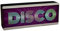 Light Up Disco Sign | LED Disco Party Event Light | Portable & Wall Hanging Sign Gift | Music Party Disco Light