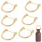 cailiya 6 Stück Metall D-Ring,Schnallen mit D-Ring-Schraube,1.46 abnehmbare Tasche Strap Haken für Handtasche und Geldbörse(Gold)