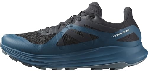 Salomon Ultra Flow Gore Tex Herren Trail-Laufschuhe, Outdoor-bereit, Dämpfung von der Straße bis auf die Trails, Gemischtes Gelände, Black, 46 2/3